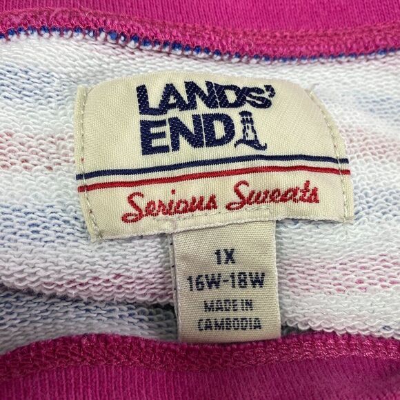 Lands' End Sweatshirt Plus Size 1X - Picture 4 of 5